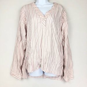 Ellen DeGeneres Pajama Top Pink L New